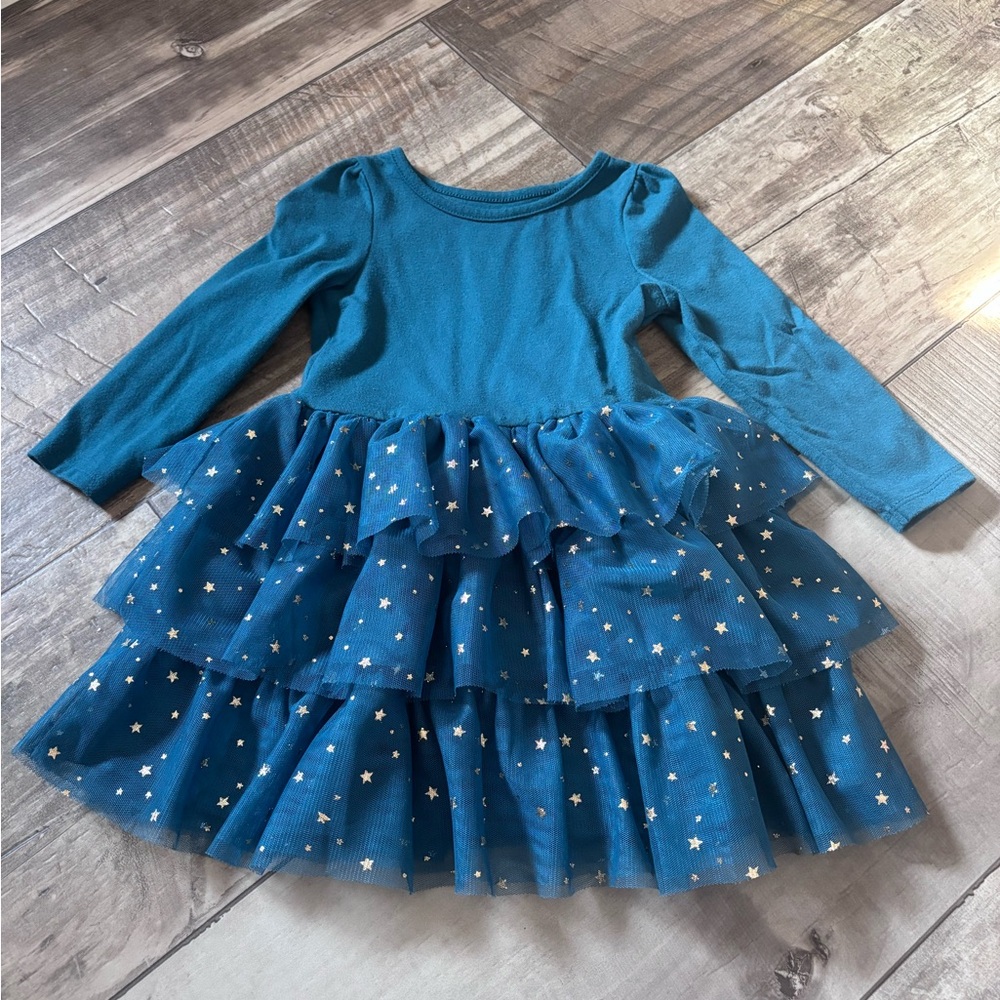 Cat & Jack Blue Starry Kids Dress